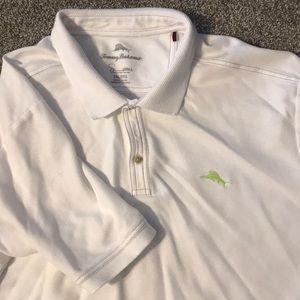 Tommy Bahama XXL white cotton polo